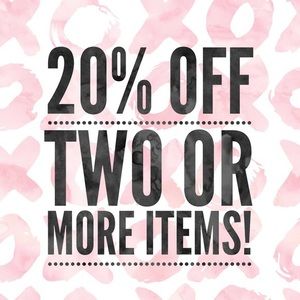 20% off 2 or more items